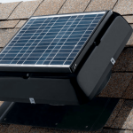 Solar roof exhaust fan