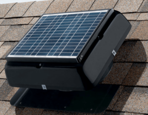 Solar roof exhaust fan