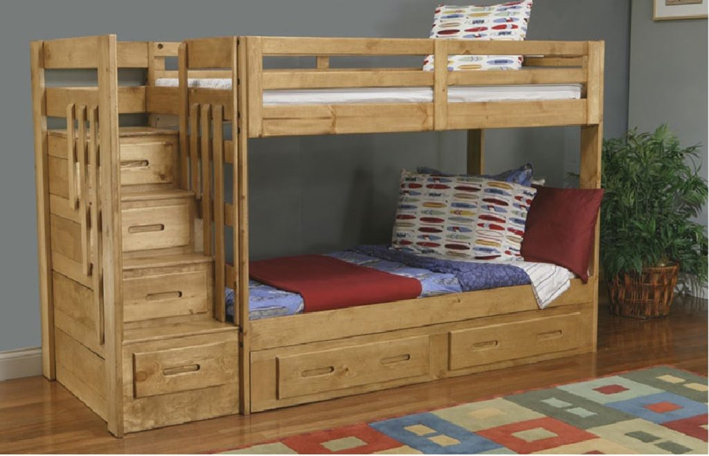 Bunk bed with stairs