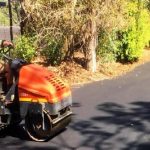 Asphalt driveway to dry