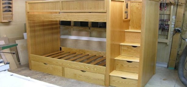 Amazing DIY Bunk Bed with Stairs